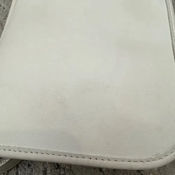 COACH 9142 Vintage Leather Hippie Bag White With Hangtag - Picture 6 of 12